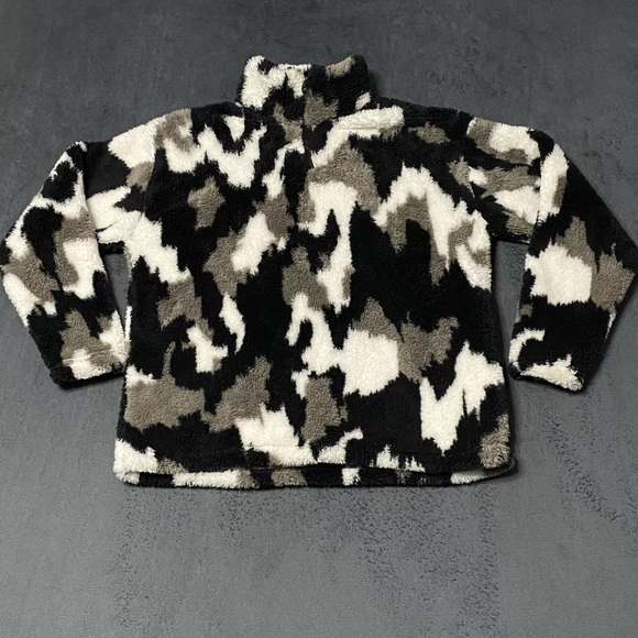Eddie Bauer Sweater Womens Large We Wander 1/4 Zip Soft Plush Fleece Jacket - Picture 1 of 6